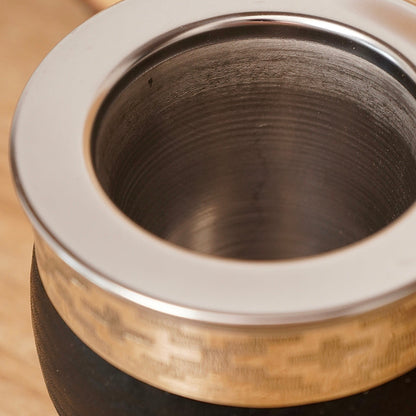 stainless steel yerba mate gourd interior