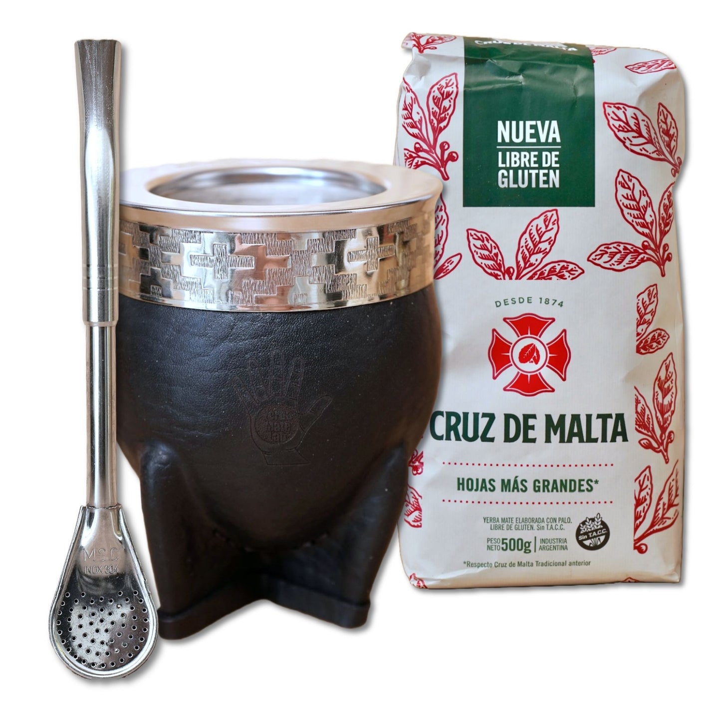 Stainless Steel Yerba Mate Kit - Imperial Gourd, Bombilla, & Yerba